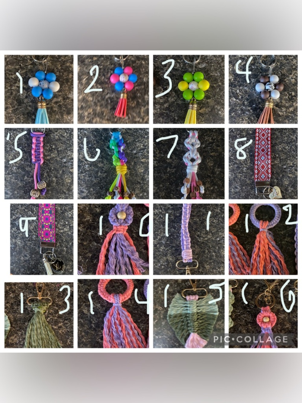 Pick two keychain